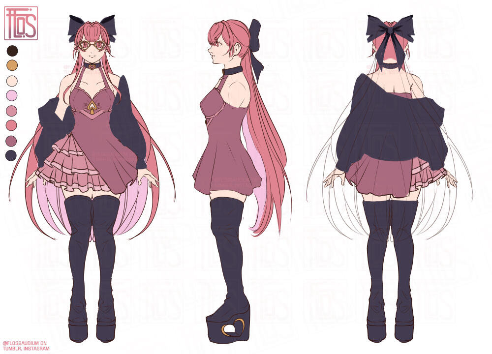 FLOS Vtuber Model Concept