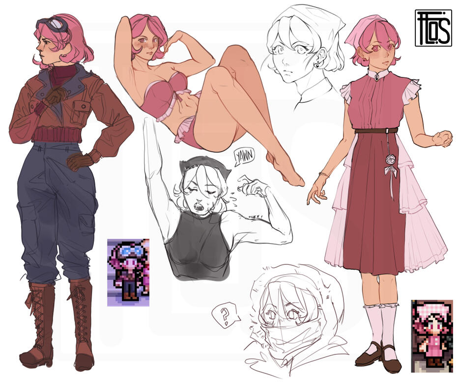 Character Concepts Based on Fields of Mistria : Floralia