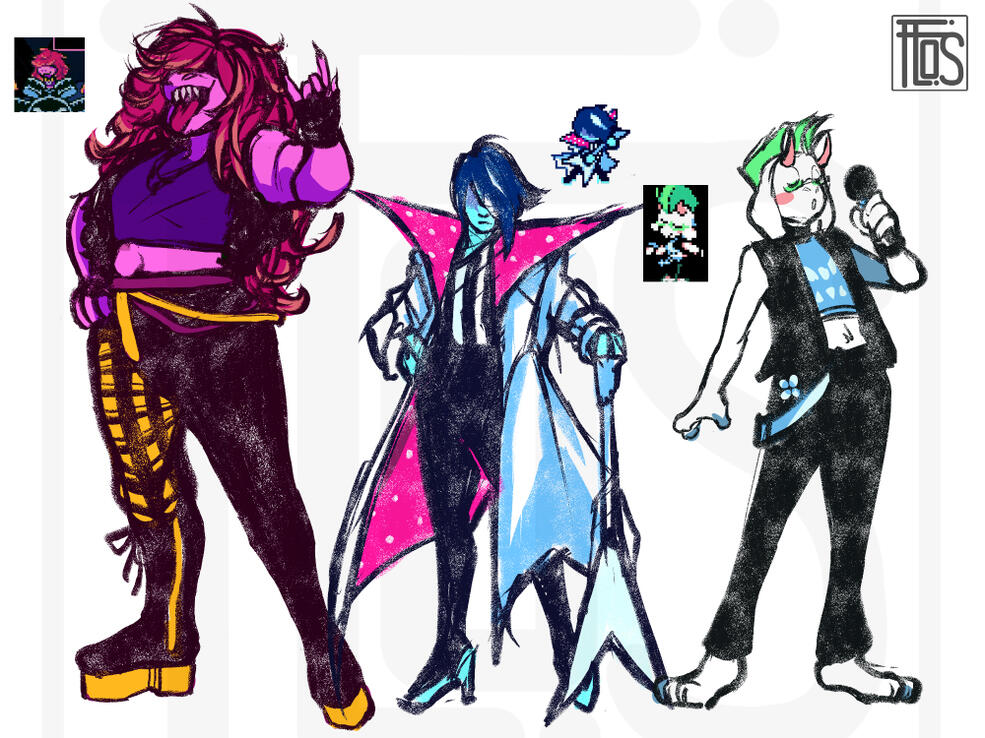 (Deltarune Fanart) Interpreting the Lightners!