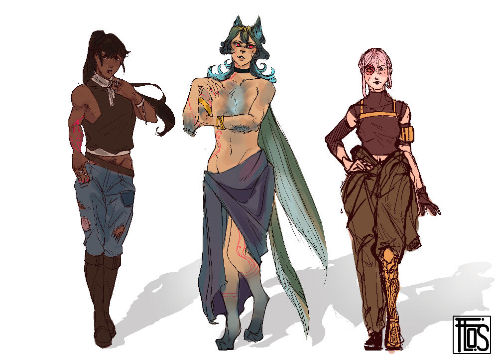 (Original Characters) Designed for Ren, Amelia & Myself!